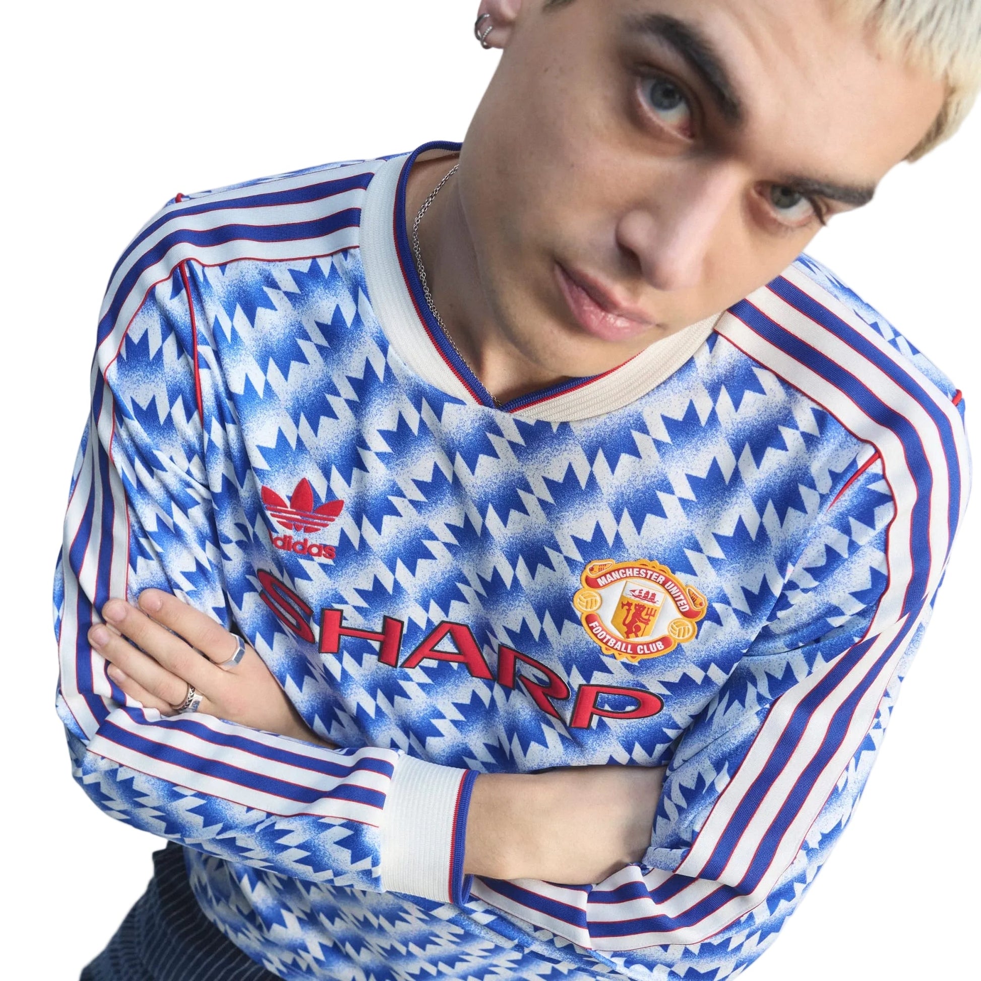 Manchester United 90 Away Jersey -  Long Sleeve