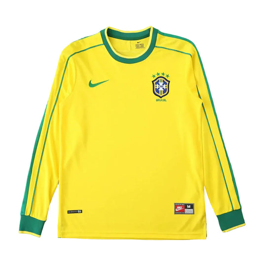 Brazil Retro 1998 Home Jersey - Long Sleeve