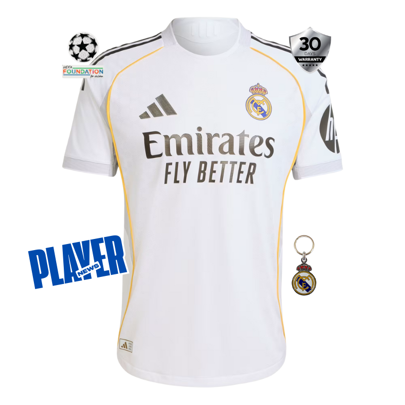 Real Madrid Home Player Jersey 25/26