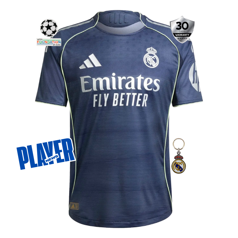 Real Madrid Away Player Jersey 2025/26