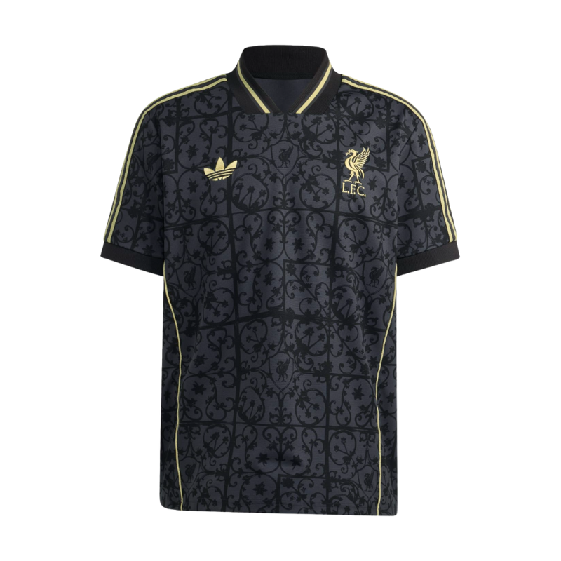 Liverpool adidas 25/26 LFSTLR Tee Black & Gold